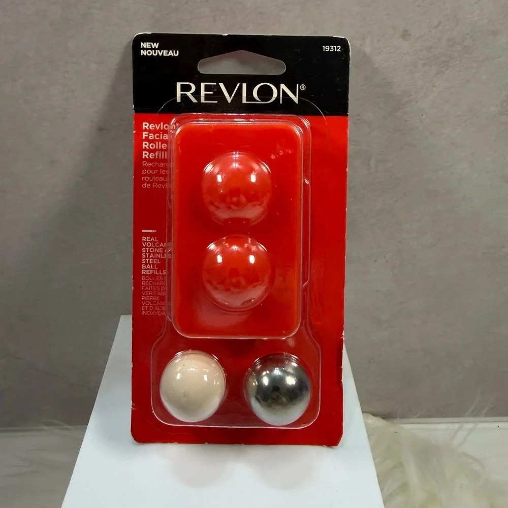 🩷5/$10🩷 Revlon Red Replacement Facial Roller Balls - Silver Accent